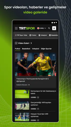 TRT Spor – Canlı Maç ve Haber screenshot 7