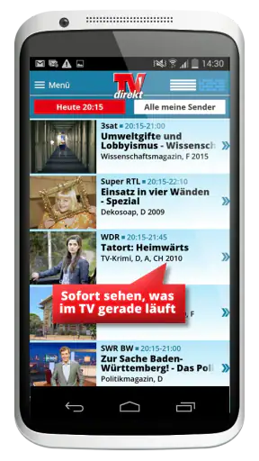 TVdirekt – Fernsehprogramm screenshot 1