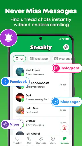 Unseen Chat & Track: Sneakly screenshot 10