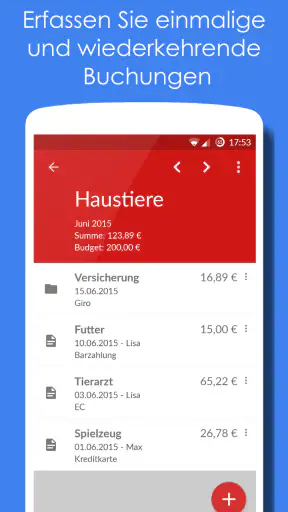 Unser Haushaltsbuch Pro screenshot 2