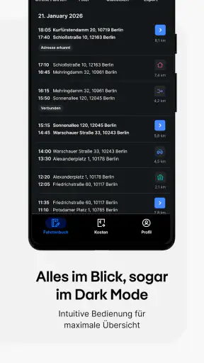 Vimcar Fahrtenbuch screenshot 5