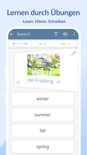 Vokabeltrainer mit Lernkarten screenshot 6