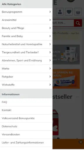 Volksversand Versandapotheke screenshot 2