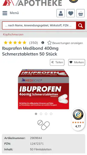 Volksversand Versandapotheke screenshot 3