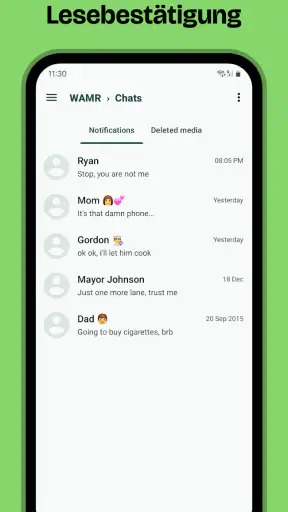 WAMR: gelöschte Nachrichten screenshot 3