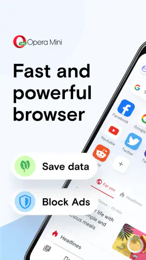 Webbrowser Opera Mini Beta screenshot 1