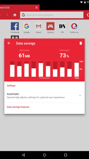 Webbrowser Opera Mini Beta screenshot 9