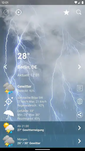 Wetter Deutschland XL PRO screenshot 2