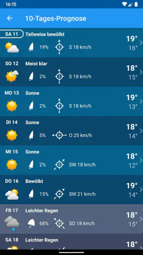 Wetter Deutschland XL PRO screenshot 6