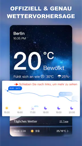 Wetter - Weather live & Widget screenshot 1
