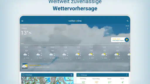 WetterOnline mit RegenRadar screenshot 10