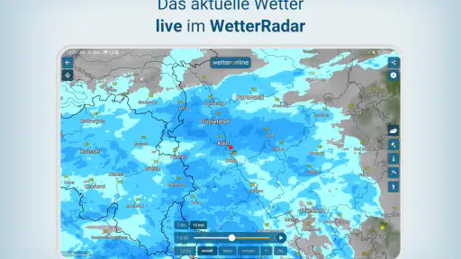 WetterOnline mit RegenRadar screenshot