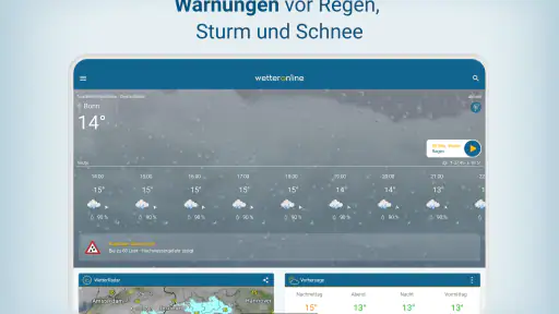WetterOnline mit RegenRadar screenshot