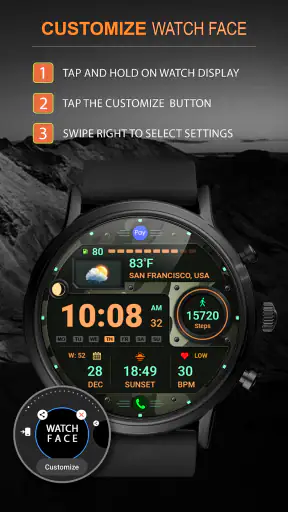 WFP 125 Digital watch face screenshot 12