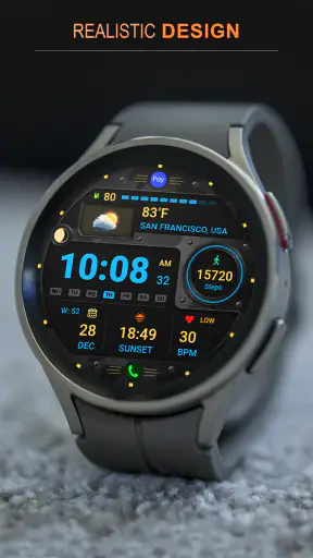 WFP 125 Digital watch face screenshot 5