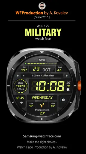 WFP 129 Military watch face screenshot 9