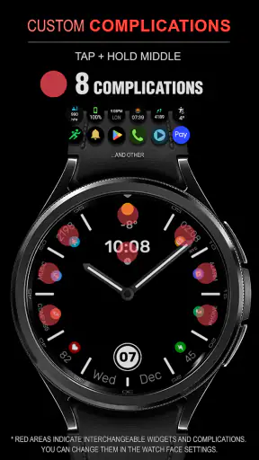 WFP 305 Butterfly watch face screenshot 3