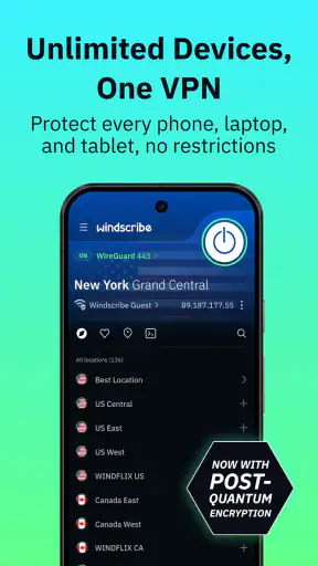 Windscribe VPN screenshot 4