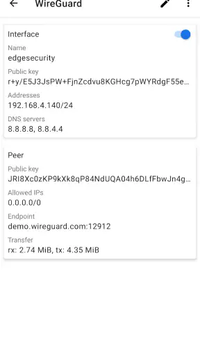 WireGuard screenshot 2