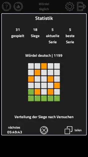 Wördel - tägliches Wortspiel screenshot 5