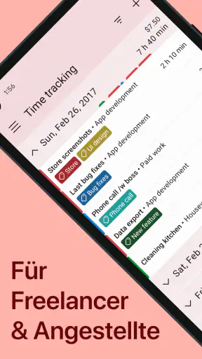 WorkingHours Zeiterfassung screenshot 1