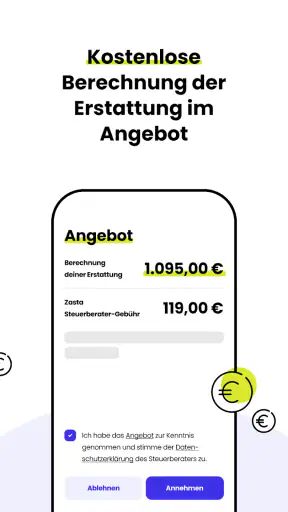 Zasta: Super-App für Steuern screenshot 6