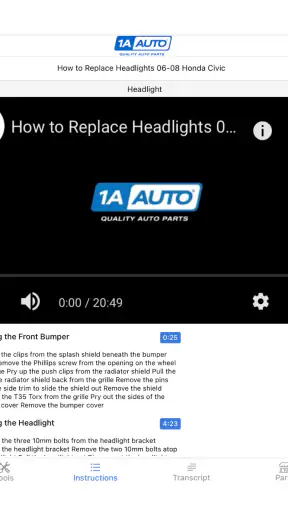 1A Auto: Parts & Repair Videos screenshot 12