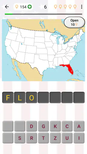 50 US States - American Quiz screenshot 11