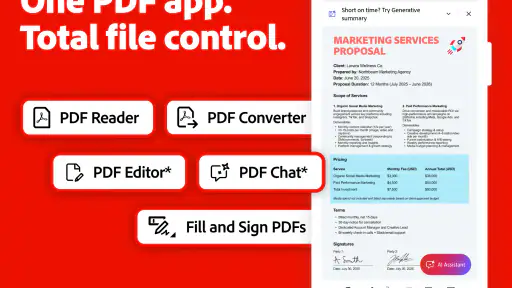 Adobe Acrobat Reader: Edit PDF screenshot
