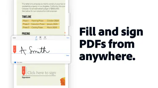 Adobe Acrobat Reader: Edit PDF screenshot