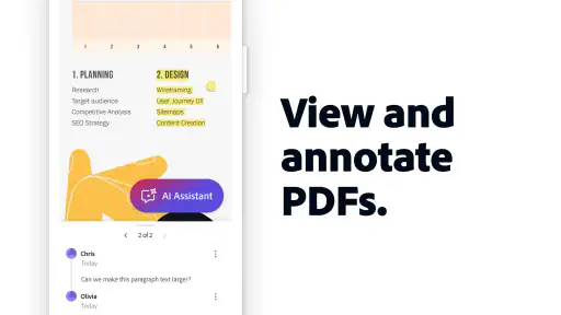 Adobe Acrobat Reader: Edit PDF screenshot