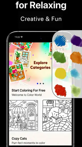 Adult Coloring Book - Bloom screenshot 1
