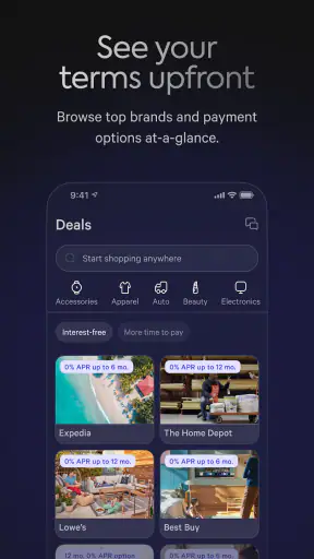 Affirm: Buy now, pay over time screenshot