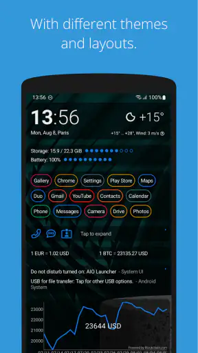 AIO Launcher screenshot 2