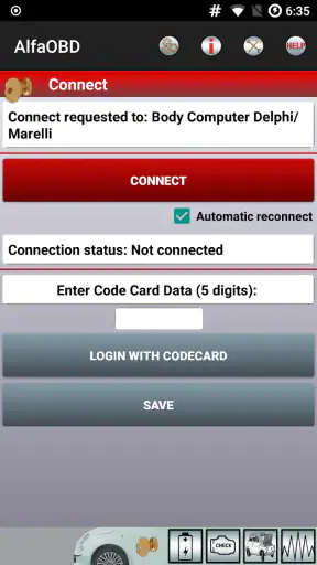 AlfaOBD screenshot 2