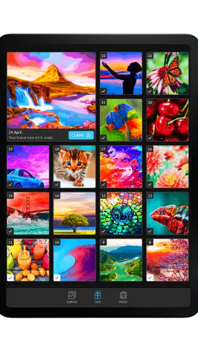 Paint by Number April Coloring screenshot 9