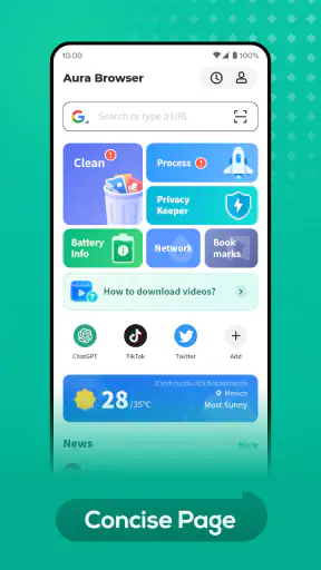 Aura Browser screenshot 1