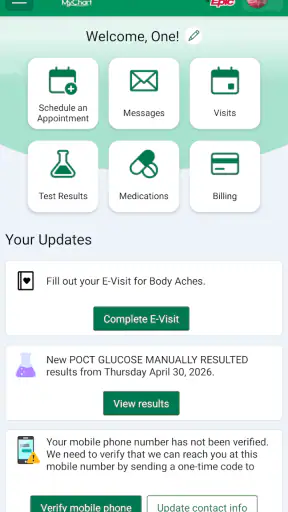 Avera MyChart screenshot 2