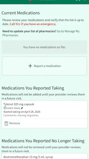 Avera MyChart screenshot 4