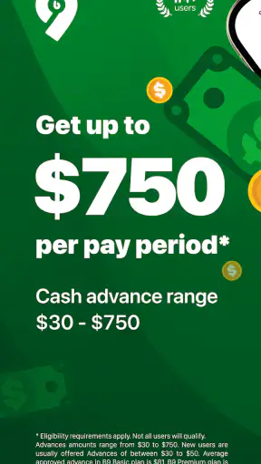 B9: Cash Advance screenshot 1