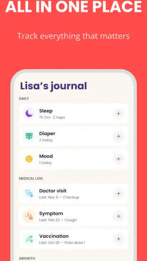 Baby Leap: Baby Tracker, Diary screenshot 3