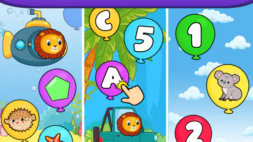 Balloon Pop Kids Learning Game screenshot