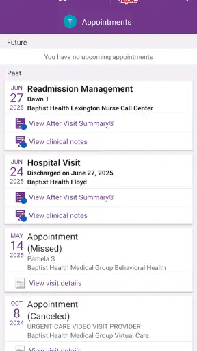 Baptist Health MyHealth screenshot 7