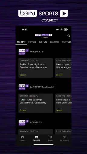 beIN SPORTS CONNECT screenshot 9