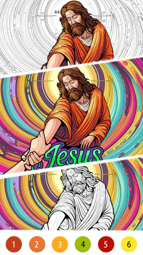 Bible Color Paint By Number screenshot 3