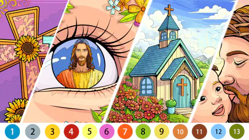 Bible Color Paint By Number screenshot 4