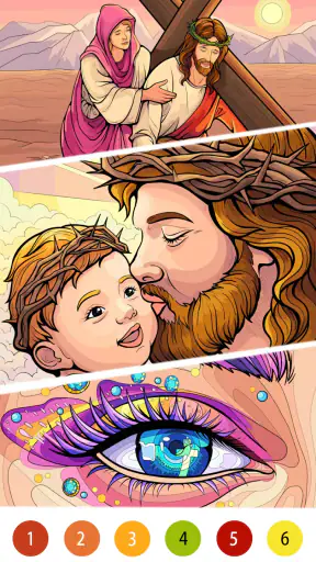 Bible Color Paint By Number screenshot 6
