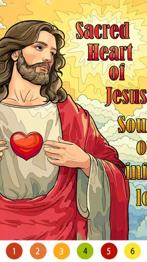 Bible Color Paint By Number screenshot 8
