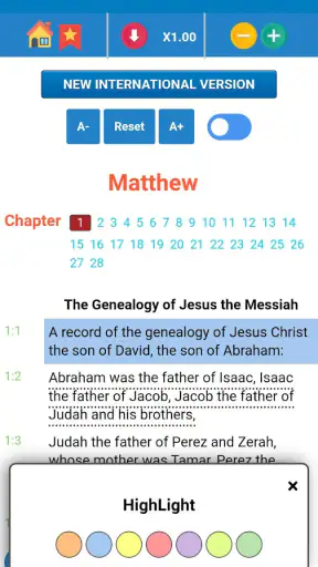 Bible NIV - Audio Bible App screenshot 11