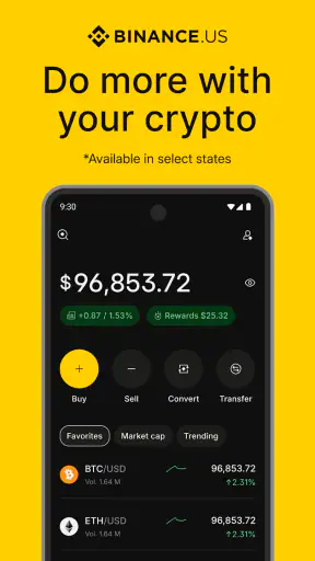 Binance.US: Buy BTC & Crypto screenshot 1